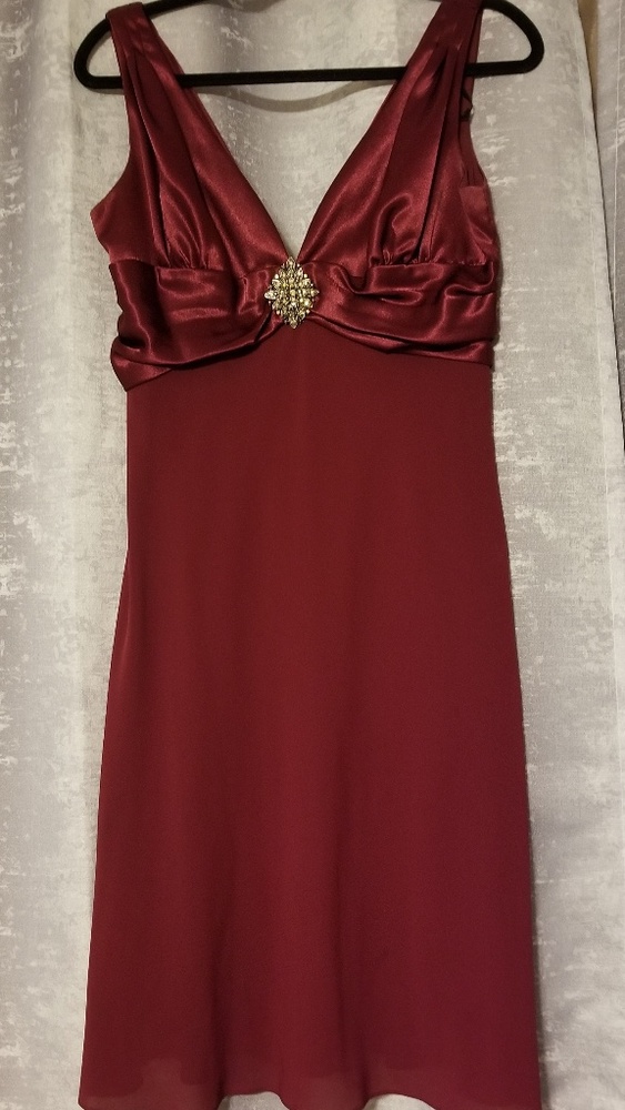 Burgandy Cocktail Dress